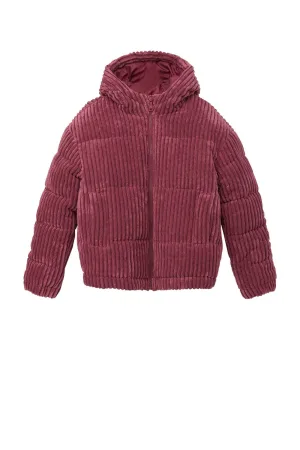 s.Oliver corduroy gewatteerde jas roze