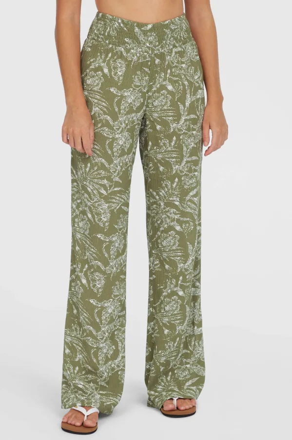 O’Neill wide leg high waist broek groen