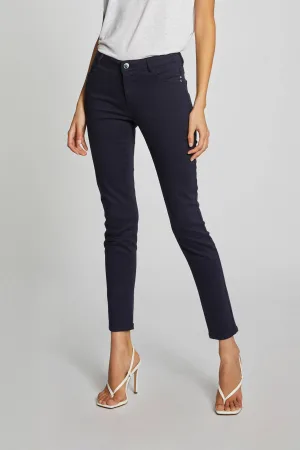Morgan low waist skinny broek donkerblauw