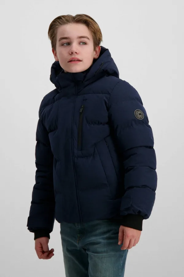 Cars gewatteerde jas donkerblauw