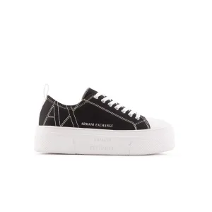 Women’s Armani Exchange Trainers in Black-White