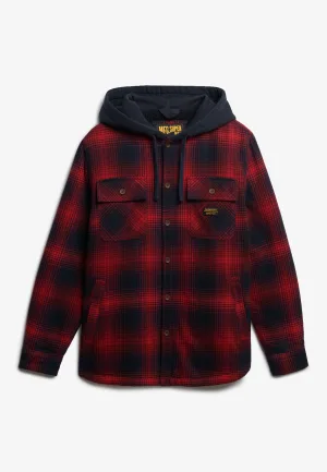 Superdry Overhemd met lange mouwen SURPLUS HOODED CHECK SHIRT