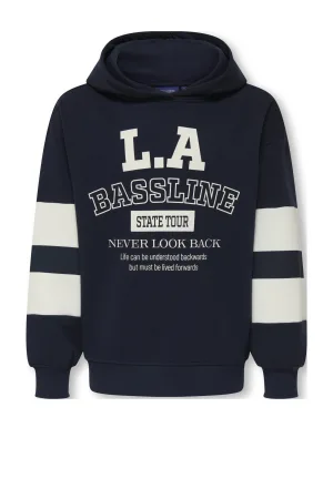 ONLY & SONS JUNIOR hoodie donkerblauw