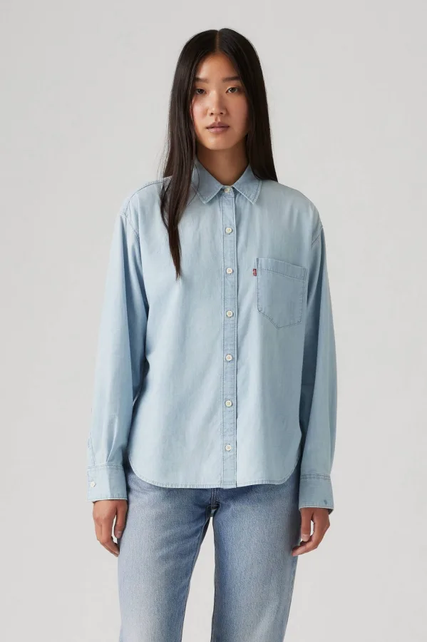 Levi’s blouse light blue denim