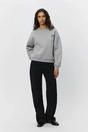 Sofie Schnoor straight leg jeans zwart met glitter