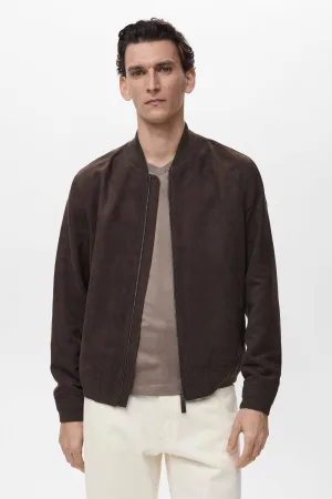 Mango Man bomberjack donkerbruin