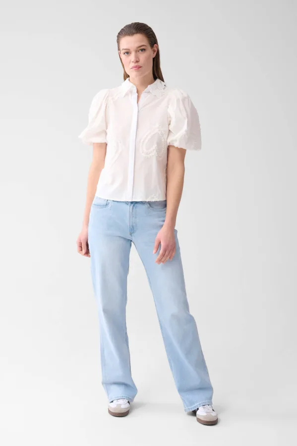 Shoeby straight leg jeans light blue denim