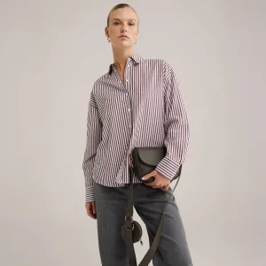 WE Fashion crossbody tas donkerbruin