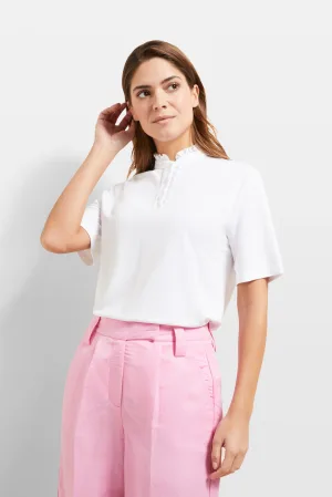 Bugatti Damen T-shirt met ruches