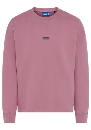 HUGO Blue Sweatshirt Naviu met rugprint