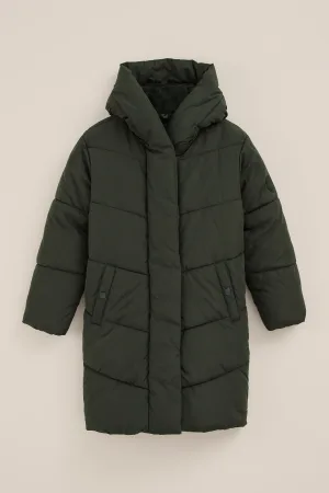 WE Fashion – Meisjes Jas – Regular fit – Donkergroen –