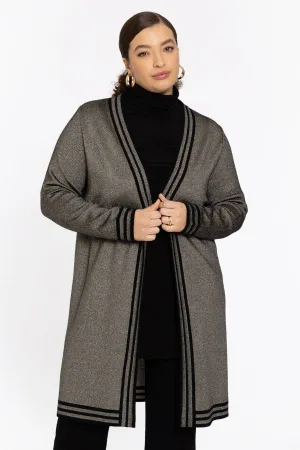 YOEK lang vest goud met glitter