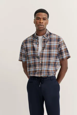 Bugatti Herren Shirt met geruit patroon