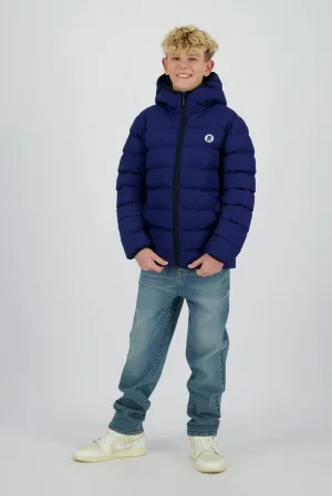 Raizzed gewatteerde jas donkerblauw