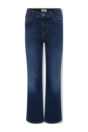 KIDS ONLY GIRL wide leg jeans dark blue denim