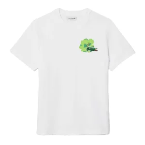 Lacoste Dames/Dames Bloemen Katoenen T-Shirt (Wit)