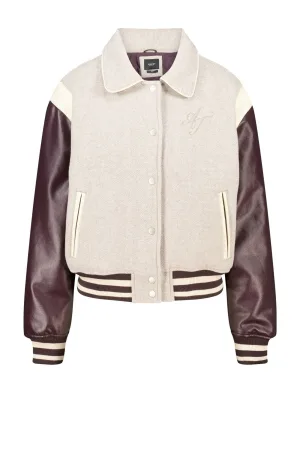 America Today wollen bomberjack beige