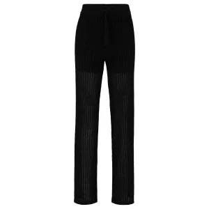 Hugo Dames/Dames Slonise Gebreide Broek (Zwart)