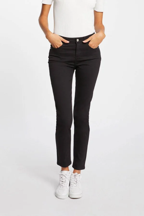 Morgan slim fit jeans zwart