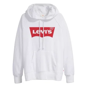 Levis Dames/Dames Grafische Sport Hoodie (Wit)