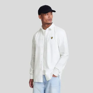 Men’s Lyle And Scott Long Sleeve Poplin Shirt in White