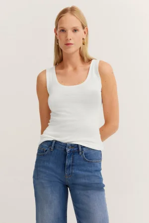 Bugatti Damen Top in comfortabele katoenmix