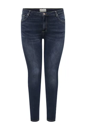 ONLY CARMAKOMA skinny jeans dark blue denim