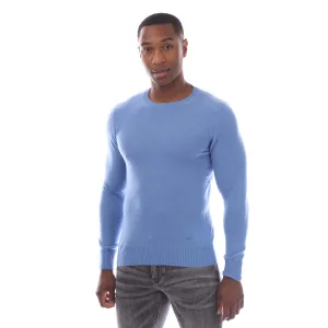 Men’s Emporio Armani Pure Cashmere Jumper in Blue