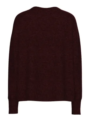 pieces Gebreide trui PCMALOU LS O-NECK CUTLINE KNIT NOOS BC