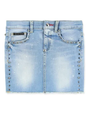Denim Skirt Crystal