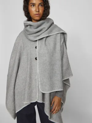 VILA sjaal VISANTEL grijs