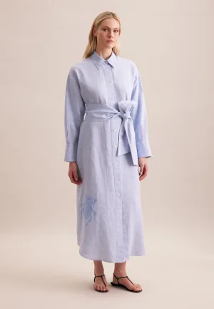 seidensticker Zomerjurk Zwarte roos Lange mouwen kraag uni