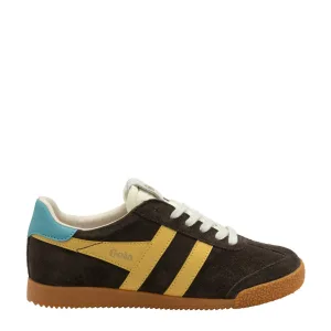 Gola Elan suède sneakers bruin/geel