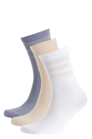 adidas Originals sokken – set van 3 wit/zalm/blauw