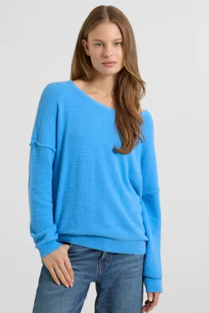 anytime gebreide trui blauw