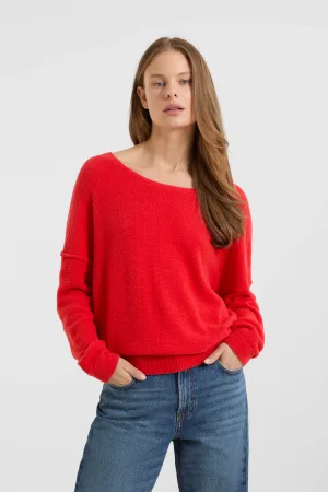 anytime gebreide trui rood