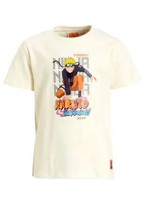 anytime T-shirt Naruto license off-white