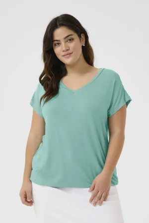 Kaffe Curve top blauw