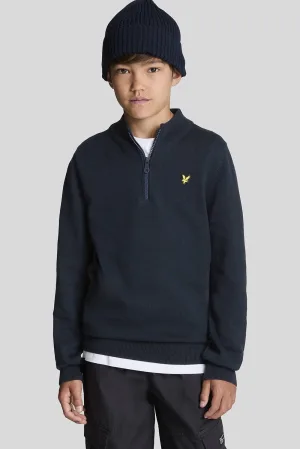 Lyle & Scott trui donkerblauw fijn gebreid