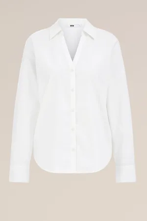 WE Fashion – Dames blouse – Regular fit – Gebroken wit – Katoen –