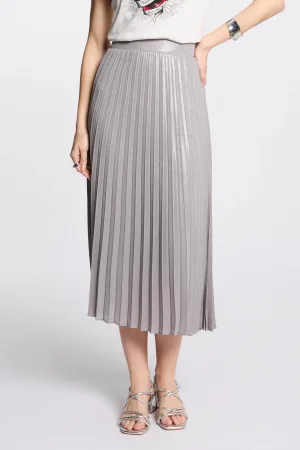 Morgan plissé rok zilver