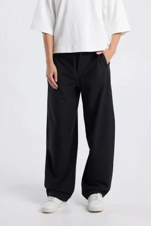 America Today barrel regular waist broek zwart