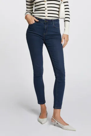 Morgan skinny jeans dark blue denim