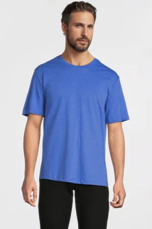 anytime T-shirt blauw melange