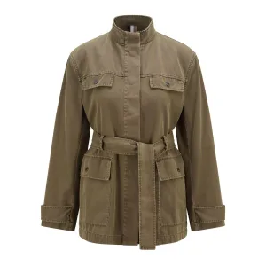 Boss Dames/Dames Jacona Jas (Groen)