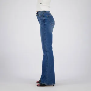 Raizzed high waist flared jeans medium blue denim
