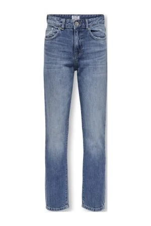 ONLY & SONS JUNIOR straight leg jeans medium blue denim