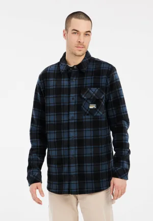 Protest geruit overshirt yale blue