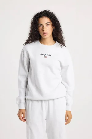 America Today sweater lichtgrijs