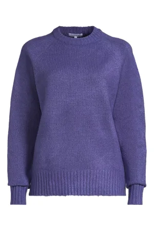 anytime gebreide trui donkerblauw